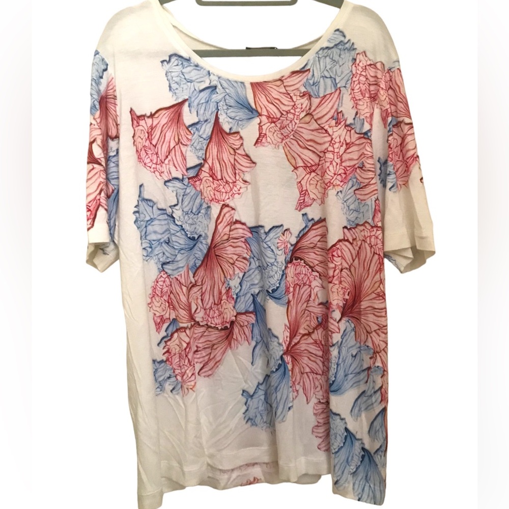 🆕 NWT Basler South Beach Floral Shirt Sz 20